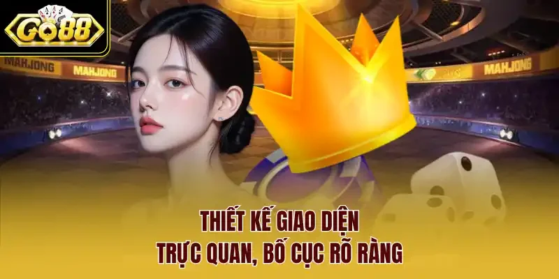 Thiết kế giao diện trực quan, bố cục rõ ràng.