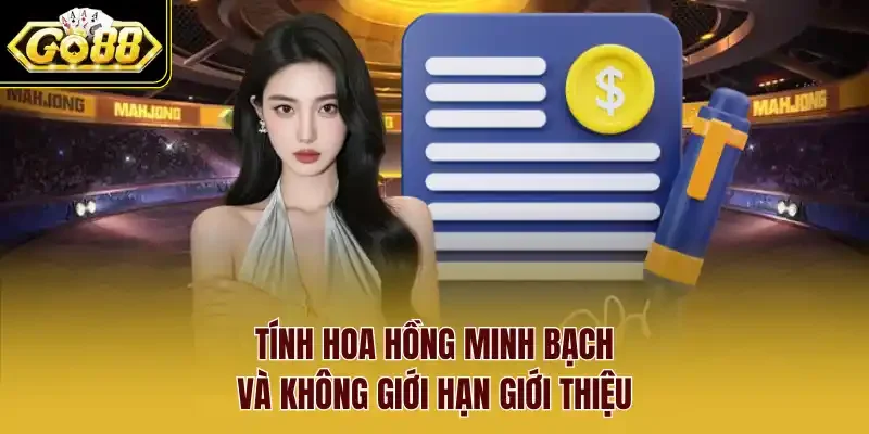 Tính hoa hồng minh bạch và không giới hạn giới thiệu.